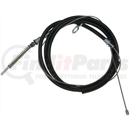 ACDelco 18P2917 Parking Brake Cable - Rear, Fixed Wire Stop End 1, Eyelet End 2, Steel