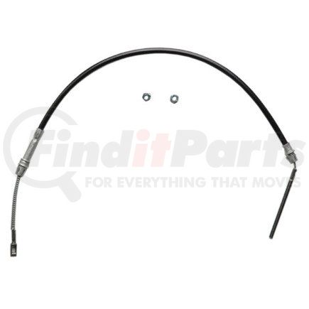 ACDelco 18P292 Parking Brake Cable - Rear, 35.00", Threaded End 1, Eyelet End 2, Steel