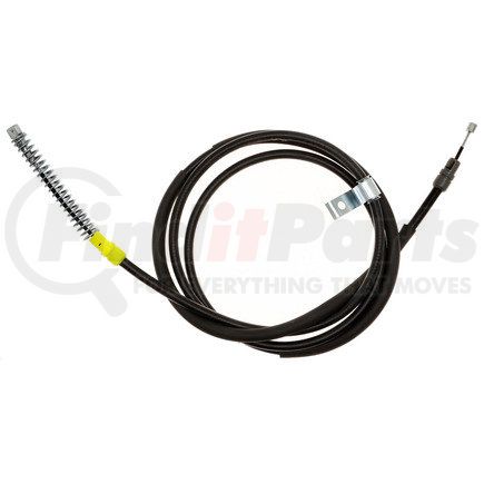 ACDELCO 18P96832 Parking Brake Cable - Rear, Vertical Barrel End 1, With Mounting Bracket