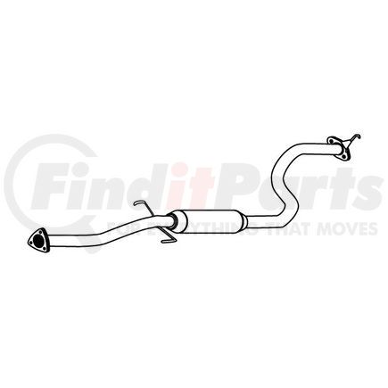 OPPARTS 251 21 023 Exhaust Pipe for HONDA