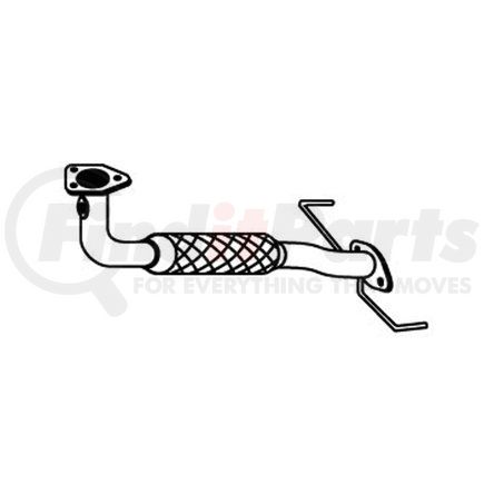 OPPARTS 251 32 016 Exhaust Pipe for MAZDA