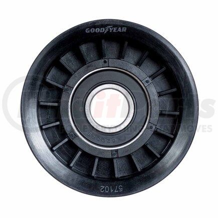 Goodyear Belts 57102 Accessory Drive Belt Idler Pulley - FEAD Pulley, 2.91 in. Outside Diameter, Thermoplastic