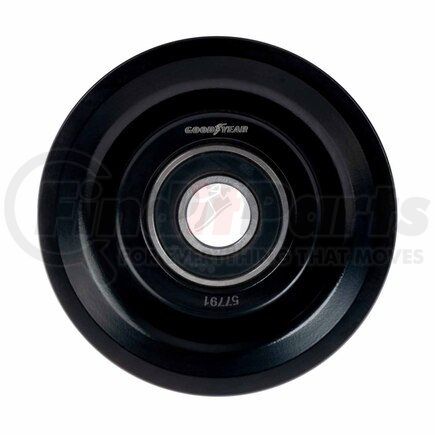 Goodyear Belts 57791 Accessory Drive Belt Idler Pulley - FEAD Pulley, 3.58 in. Outside Diameter, Steel
