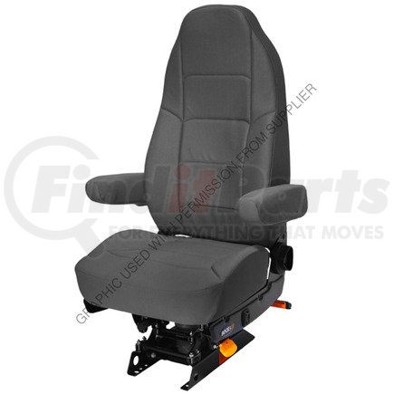 Seats Inc 189016FA635 Seat Assembly - Gray, Tuff Cloth, Heritage Model, LO Series, Mid Back, Low Profile/Low Rider Application