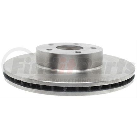 ACDelco 18A835A Disc Brake Rotor - 5 Lug Holes, Cast Iron, Non-Coated, Plain, Vented, Front