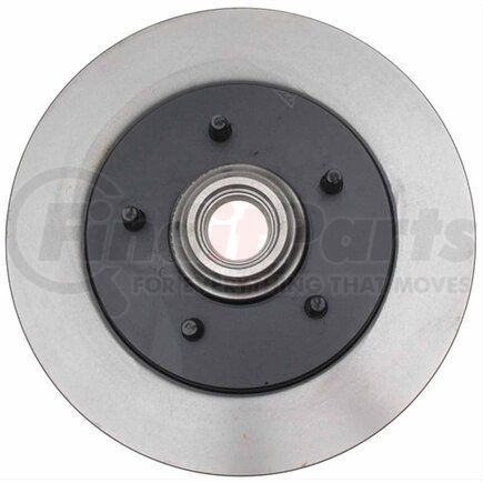 ACDELCO 18A880 Disc Brake Rotor and Hub Assembly - 5 Lug Holes, Plain, Vented