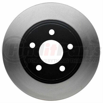 ACDelco 18A911 Disc Brake Rotor - 5 Lug Holes, Cast Iron, Plain, Solid, Turned Ground, Rear