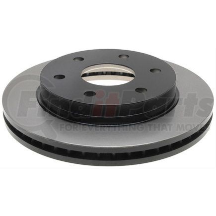 ACDelco 18A925 Disc Brake Rotor - 6 Lug Holes, Cast Iron, Plain, Turned Ground, Vented, Front