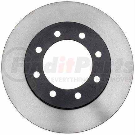 ACDELCO 18A932A Disc Brake Rotor - 8 Lug Holes, Cast Iron, Non-Coated, Plain, Vented, Front