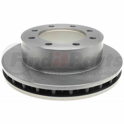 ACDelco 18A968A Disc Brake Rotor - 8 Lug Holes, Cast Iron, Non-Coated, Plain, Vented, Front