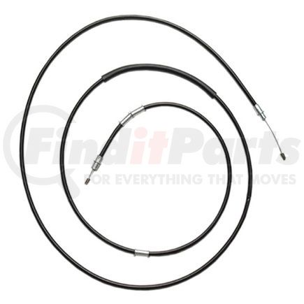 ACDelco 18P1764 Parking Brake Cable - Front, 139.40", Fixed Wire Stop End, Steel
