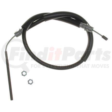 ACDelco 18P2000 Parking Brake Cable - Rear, 34.30", Threaded End 1, Fixed Wire Stop End 2, Steel