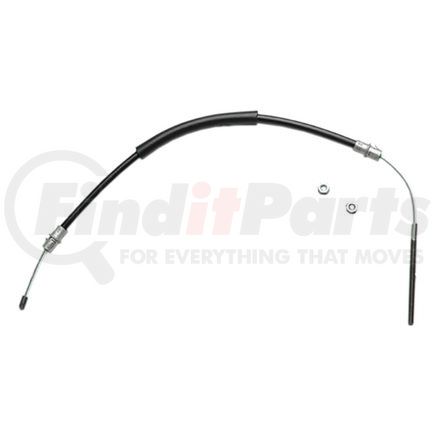 ACDelco 18P909 Parking Brake Cable - Rear, 29.80", Threaded End 1, Fixed Wire Stop End 2, Steel