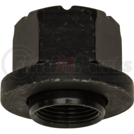 Haltec GL-2900 Flange Nut - Grade 8, Black Finish, M22-1 1/2 Inner Thread, 33mm Hex Size, 35mm Sleeve Length, for Aluminum Wheels; Skirt Nut, for Use On All Style M22 Flange Nuts on Hub-Piloted Wheels