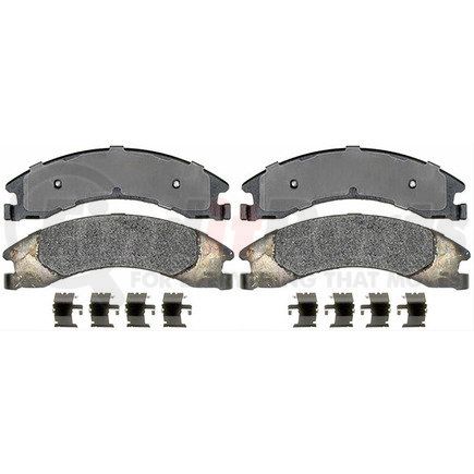 ACDelco 17D1329MXH Disc Brake Pad Set - Rear, Bonded, Semi-Metallic, with Mounting Hardware