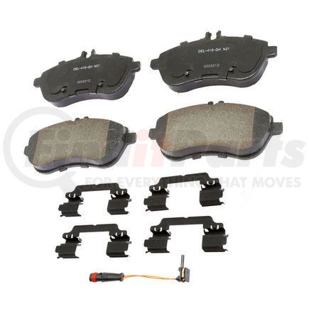 ACDelco 17D1340CHF1 Disc Brake Pad - Bonded, Ceramic, Revised F1 Part Design, with Hardware