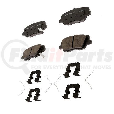 ACDelco 17D1916CHF1 Disc Brake Pad - Bonded, Ceramic, Revised F1 Part Design, with Hardware