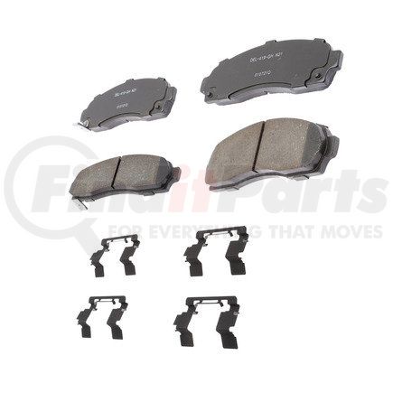 ACDelco 17D913CHF1 Disc Brake Pad - Bonded, Ceramic, Revised F1 Part Design, with Hardware
