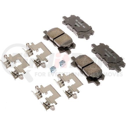 ACDelco 17D996CHF1 Disc Brake Pad - Bonded, Ceramic, Revised F1 Part Design, with Hardware