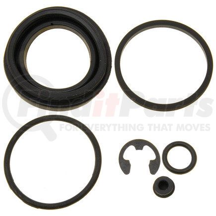 ACDELCO 18H3311 Disc Brake Caliper Seal Kit - Rubber, Flat O-Ring, Black Seal