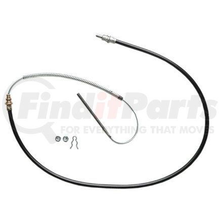 ACDelco 18P52 Parking Brake Cable - Front, 63.10", Fixed Wire Stop End, Steel