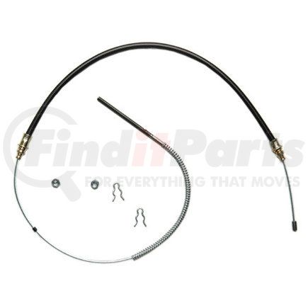 ACDelco 18P38 Parking Brake Cable - Front, 53.30", Fixed Wire Stop End, Steel