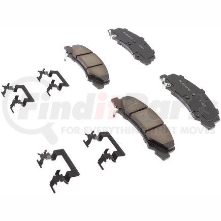 ACDelco 17D1159CHF1 Disc Brake Pad - Bonded, Ceramic, Revised F1 Part Design, with Hardware