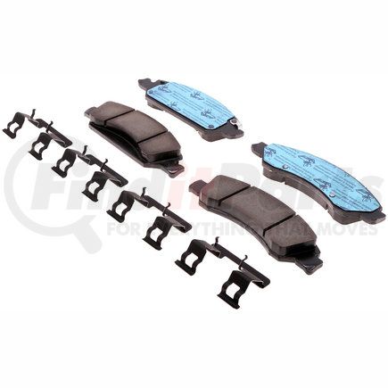 ACDelco 17D1363CHF1 Disc Brake Pad - Bonded, Ceramic, Revised F1 Part Design, with Hardware