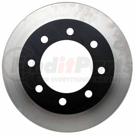 ACDelco 18A1090 Disc Brake Rotor - 8 Lug Holes, Cast Iron, Plain, Turned Ground, Vented, Front