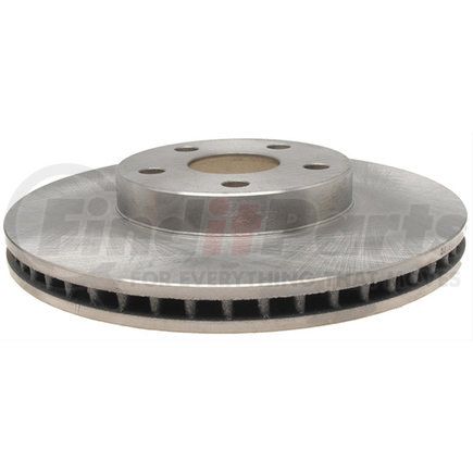 ACDelco 18A1104A Disc Brake Rotor - 5 Lug Holes, Cast Iron, Non-Coated, Plain, Vented, Front
