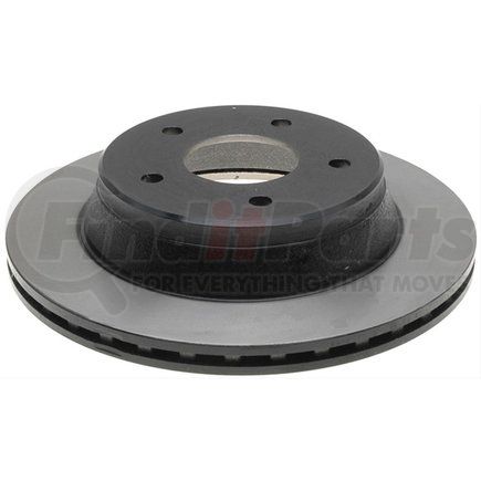 ACDelco 18A129 Disc Brake Rotor - 5 Lug Holes, Cast Iron, Plain, Turned Ground, Vented, Front