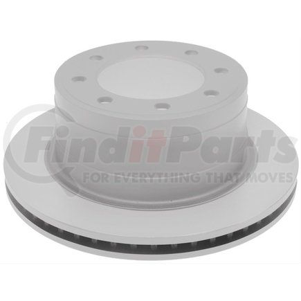 ACDelco 18A1592AC Disc Brake Rotor - 8 Lug Holes, Coated, Drum-in-Hat, Plain, Vented, Rear