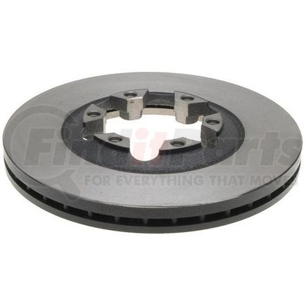 ACDelco 18A1622A Disc Brake Rotor - 6 Lug Holes, Cast Iron, Non-Coated, Plain, Vented, Front