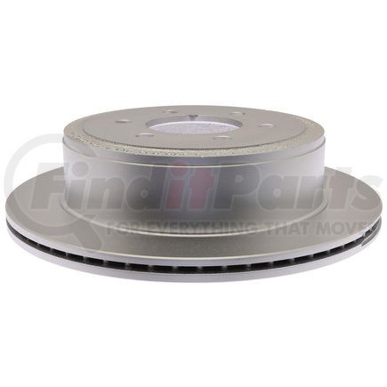 ACDelco 18A1627AC Disc Brake Rotor - 6 Lug Holes, Cast Iron, Coated, Plain Vented, Rear