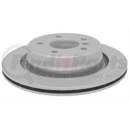 ACDelco 18A1636AC Disc Brake Rotor - 6 Lug Holes, Cast Iron, Coated, Plain Vented, Front