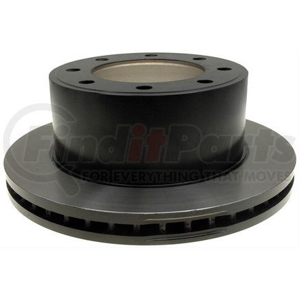 ACDelco 18A2330 Disc Brake Rotor - 8 Lug Holes, Cast Iron, Plain, Turned Ground, Vented, Rear