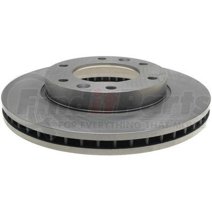 ACDelco 18A2421A Disc Brake Rotor - 6 Lug Holes, Cast Iron, Non-Coated, Plain, Vented, Front