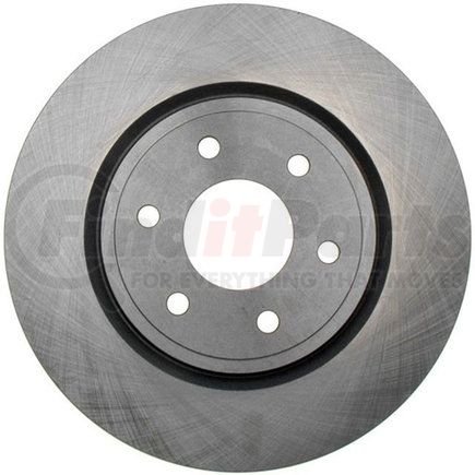 ACDelco 18A2434A Disc Brake Rotor - 6 Lug Holes, Cast Iron, Non-Coated, Plain, Vented, Front