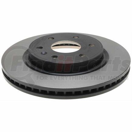 ACDelco 18A2497 Disc Brake Rotor - 6 Lug Holes, Cast Iron, Plain, Turned Ground, Vented, Front