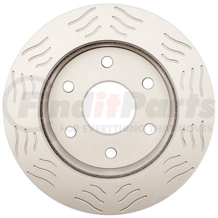 ACDelco 18A258SD Disc Brake Rotor - 6 Lug Holes, Cast Iron Slotted, Turned, Vented, Front