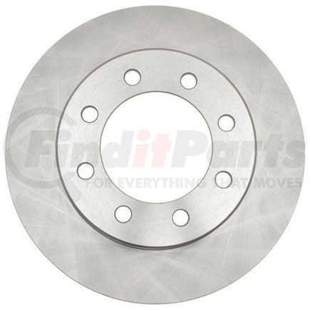 ACDelco 18A2680A Disc Brake Rotor - 8 Lug Holes, Cast Iron, Non-Coated, Plain, Vented, Front