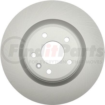 ACDelco 18A2724AC Disc Brake Rotor - 5 Lug Holes, Cast Iron, Coated, Plain Vented, Front