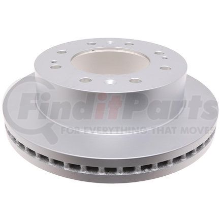 ACDelco 18A2804 Disc Brake Rotor - 8 Lug Holes, Cast Iron, Plain, Turned Ground, Vented, Front