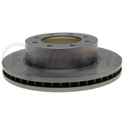 ACDelco 18A2933A Disc Brake Rotor - 8 Lug Holes, Cast Iron, Non-Coated, Plain, Vented, Front
