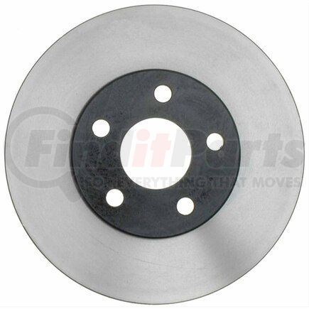 ACDelco 18A407 Disc Brake Rotor - 5 Lug Holes, Cast Iron, Plain, Turned Ground, Vented, Front