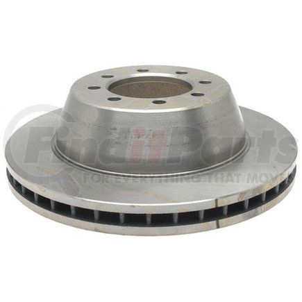 ACDelco 18A46A Disc Brake Rotor - 8 Lug Holes, Cast Iron, Non-Coated, Plain, Vented, Front