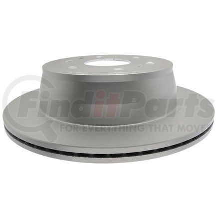 ACDelco 18A81032AC Disc Brake Rotor - 6 Lug Holes, Cast Iron, Coated, Plain Vented, Rear