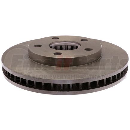 ACDelco 18A812A Disc Brake Rotor - 5 Lug Holes, Cast Iron, Non-Coated, Plain, Vented, Front