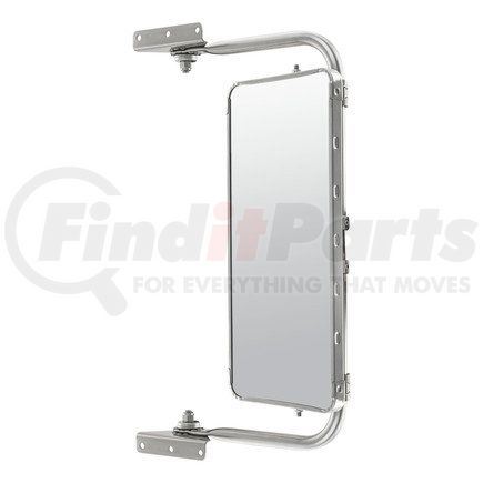 Retrac Mirror 603890 Side View Mirror, Universal, Stainless Steel, without Turn Signal