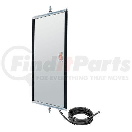 Retrac Mirror 610311 Side View Mirror Head, 7" x 16", OEM Style, Polished, Stainless Steel, Lighted